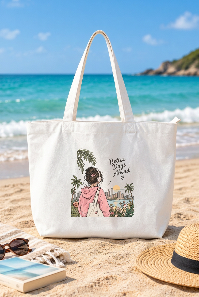 Better days Large Tote Bag