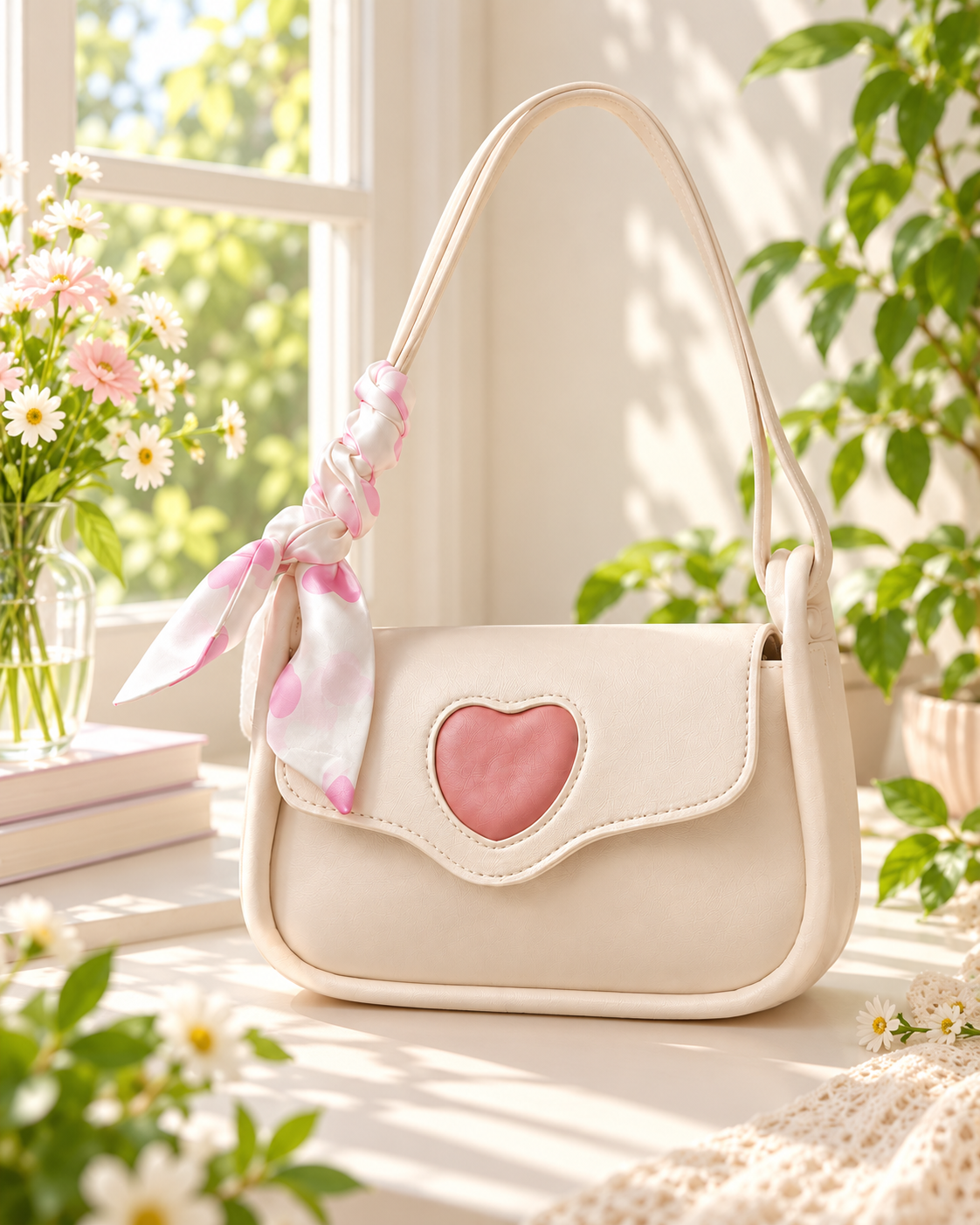 White sling bag