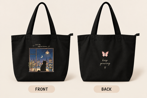 Cat Large Tote Bag