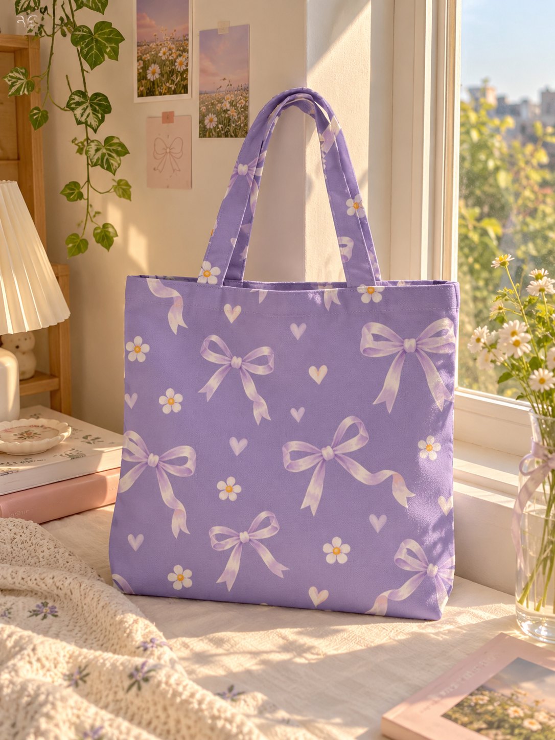 Lavender Large Totebag
